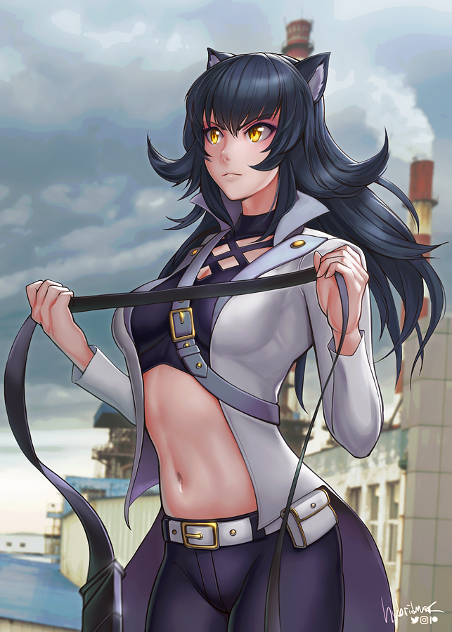 blake belladonna (rwby) drawn by hybridmink