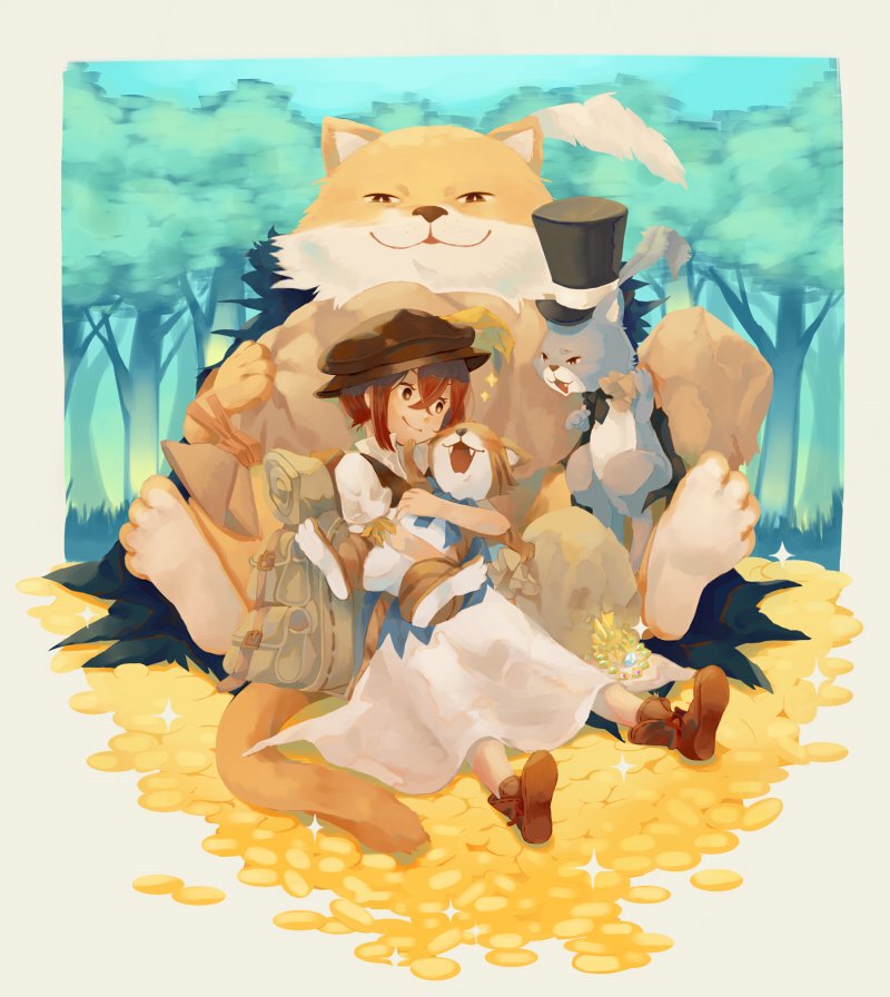 tressa colzione and cait (octopath traveler and 1 more) drawn by irono16