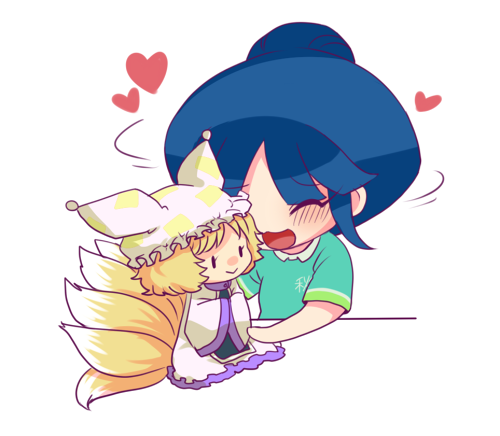 yakumo ran and himiko (touhou and 2 more) drawn by izumi_kikaku