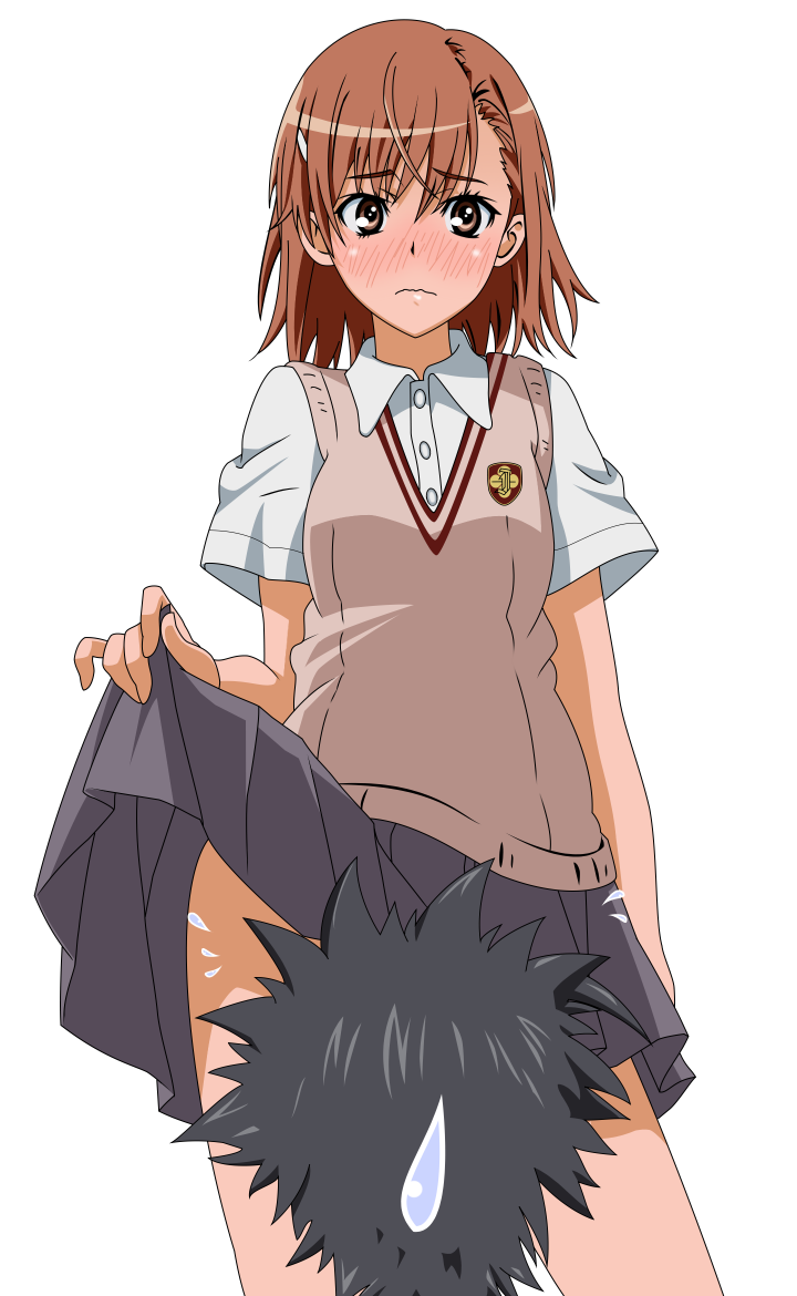 misaka mikoto and kamijou touma (toaru majutsu no index and 1 more) drawn by min_(westsign2170)