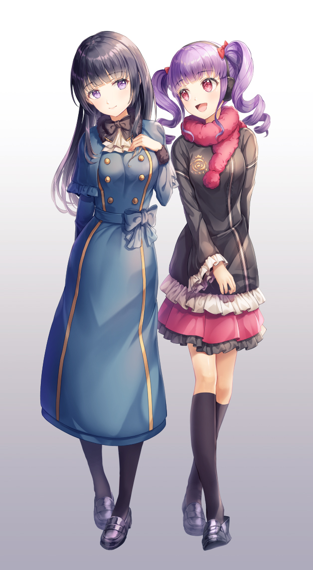 shirokane rinko and udagawa ako (bang dream!) drawn by lunacle