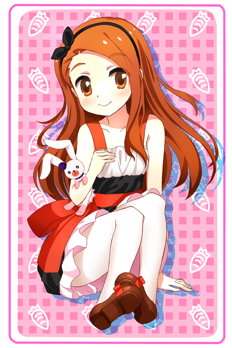 minase iori and usa-chan (idolmaster) drawn by mushuu