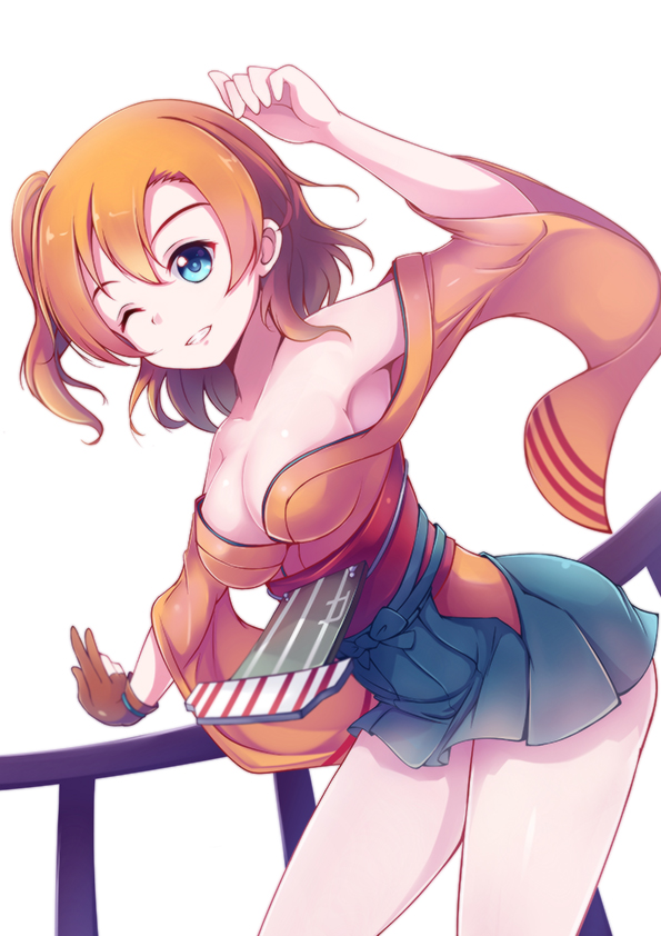 kosaka honoka and hiryuu (kantai collection and 2 more) drawn by euforia