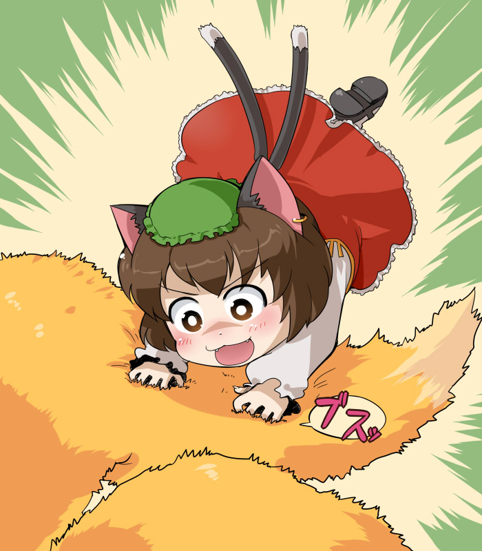 yakumo ran and chen (touhou) drawn by grimoire-may