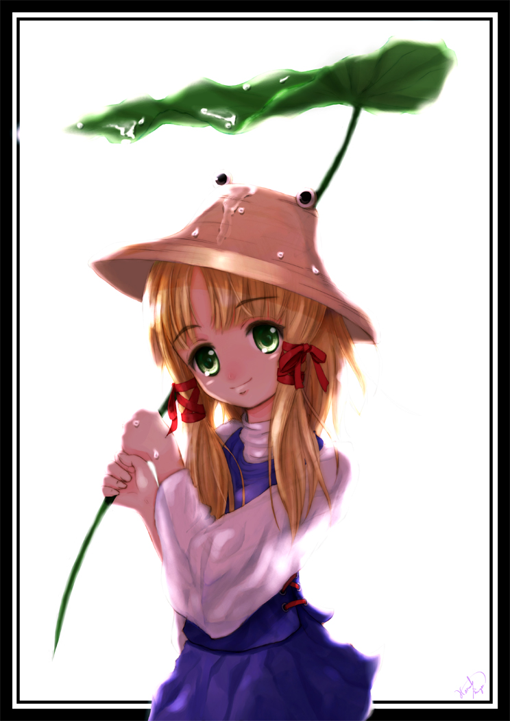 moriya suwako and pyonta (touhou) drawn by miyai_haruki