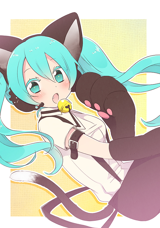 hatsune miku (vocaloid and 1 more) drawn by azurite0012