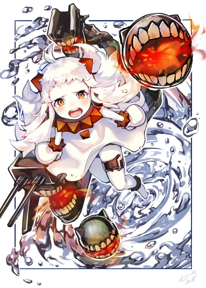 northern ocean princess and enemy aircraft (kantai collection) drawn by sheep_sleep