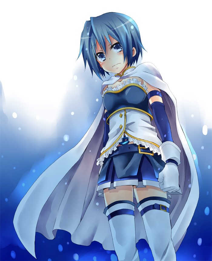 miki sayaka (mahou shoujo madoka magica) drawn by kubyou_azami