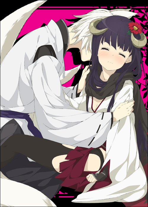 shirakiin ririchiyo and miketsukami soushi (inu x boku ss) drawn by mizuki_makoto