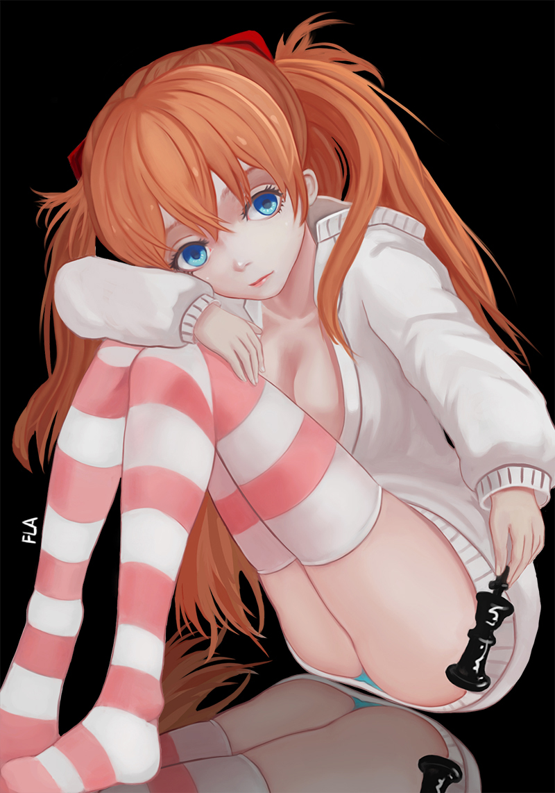 souryuu asuka langley (neon genesis evangelion) drawn by fla