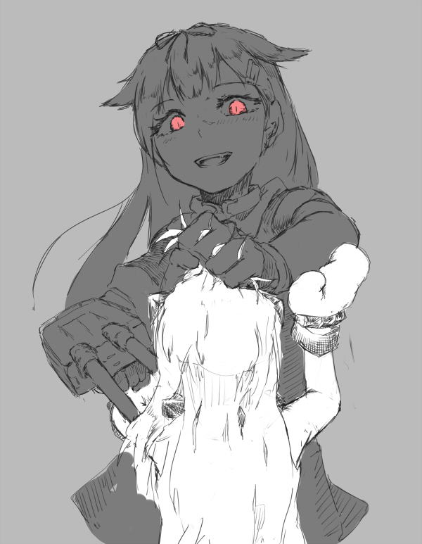 yuudachi, yuudachi kai ni, and northern ocean princess (kantai collection) drawn by nemubusoku