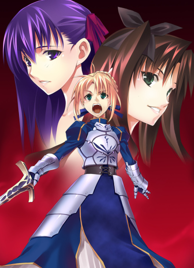 artoria pendragon, saber, tohsaka rin, and matou sakura (fate and 1 more) drawn by azu