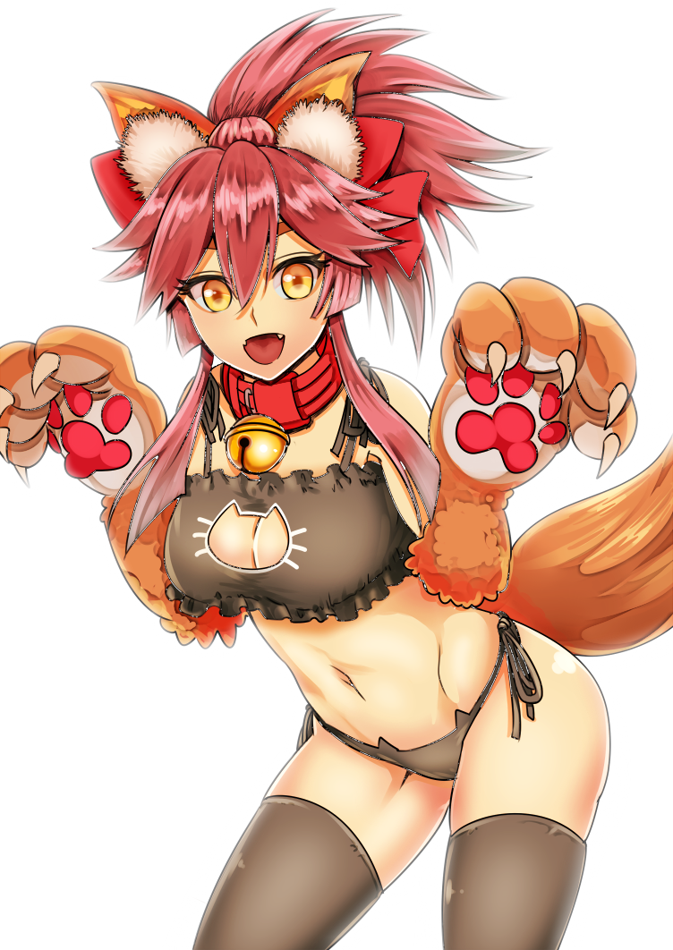 tamamo and tamamo cat (fate and 2 more) drawn by konta_(king_show)