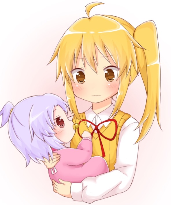 miyauchi renge kagayama kaede non non biyori drawn by shika s1ka miyauchi renge kagayama kaede non non biyori drawn by shika s1ka