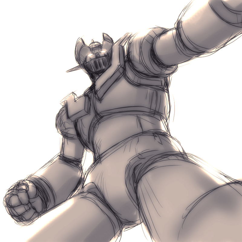 mazinger z (mazinger and 1 more) drawn by magaki_ryouta