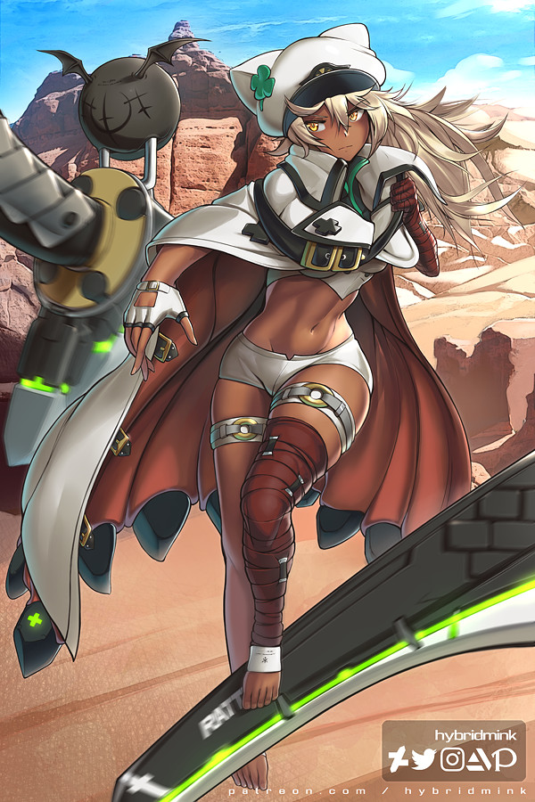 ramlethal valentine (guilty gear and 1 more) drawn by hybridmink