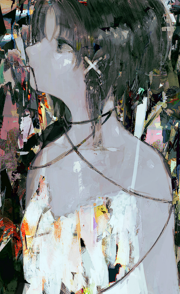 iwakura lain (serial experiments lain) drawn by tsukamoto_anabone