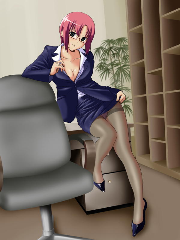 Anime secretary dirty talk