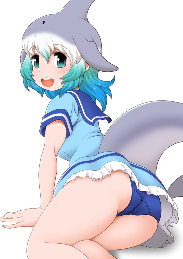 common bottlenose dolphin (kemono friends) drawn by bagua_zhang
