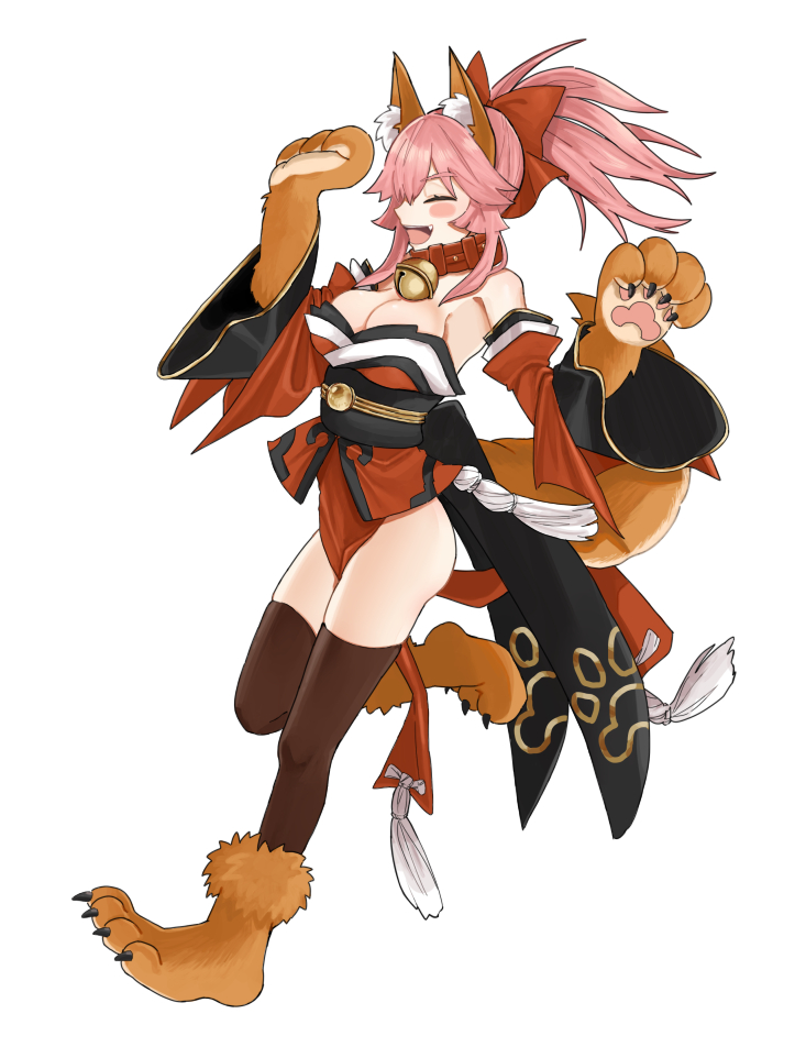 tamamo and tamamo cat (fate and 3 more) drawn by merokonbu0