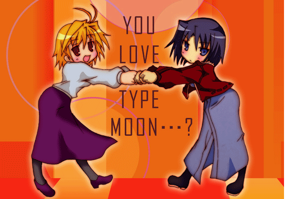 arcueid brunestud and ryougi shiki (lucky star and 3 more) drawn by tententensan