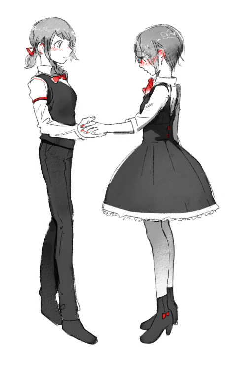 hoshizora rin and koizumi hanayo (love live! and 1 more) drawn by tamagogogo