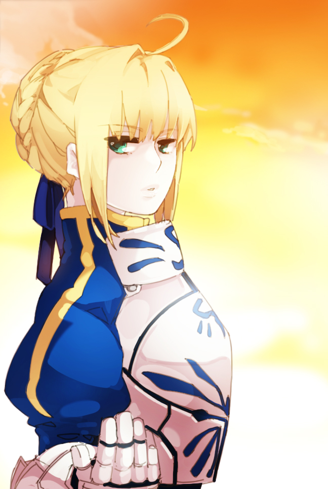 artoria pendragon and saber (fate and 1 more) drawn by zorim