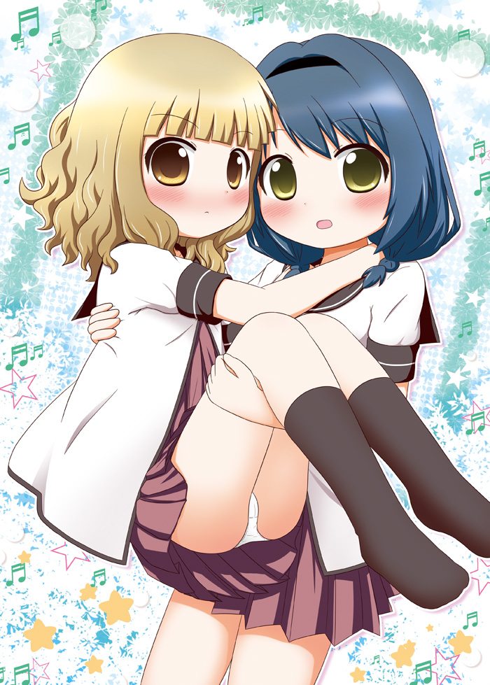 oomuro sakurako and furutani himawari (yuruyuri) drawn by aoba_(kona)