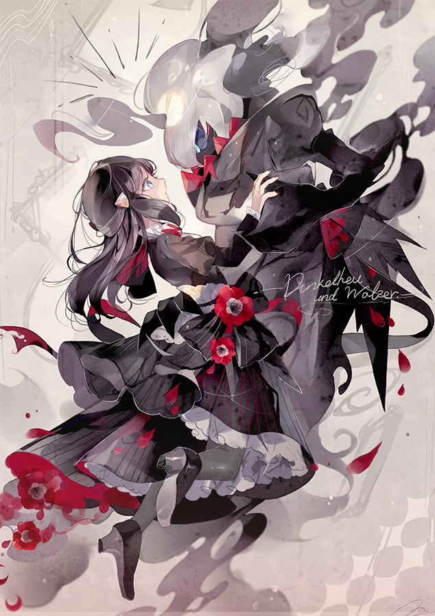 dawn and darkrai (pokemon and 1 more) drawn by coco7
