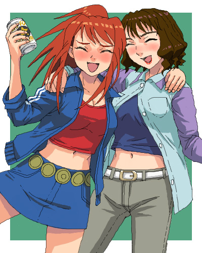 sugiura midori and sagisawa youko (my-hime) drawn by nigou
