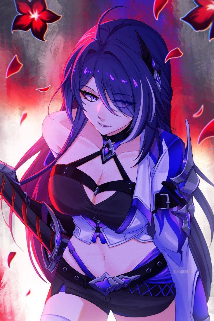 acheron (honkai and 1 more) drawn by caminukai