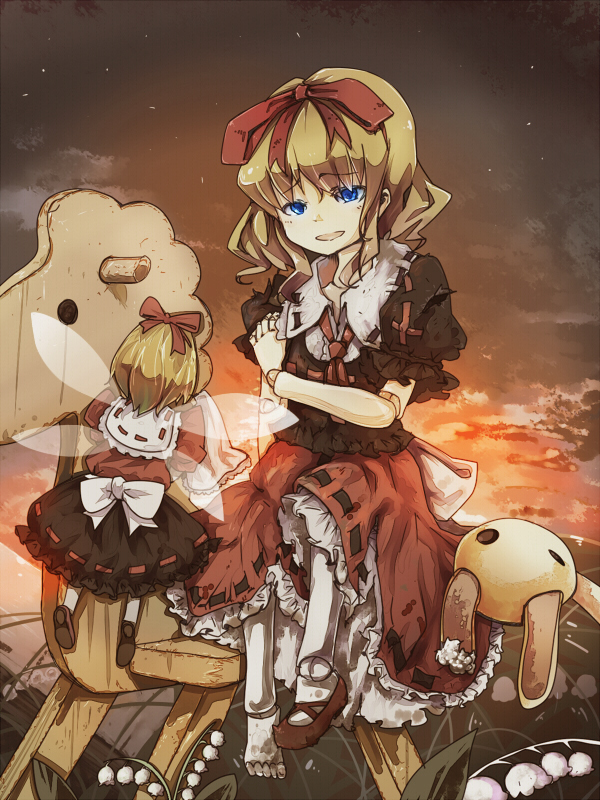 medicine melancholy and su-san (touhou) drawn by murani