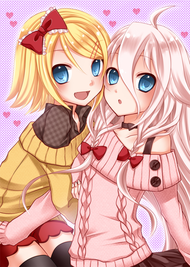 kagamine rin and ia (vocaloid) drawn by yayoi_(egoistic_realism)