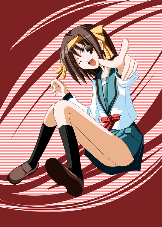 suzumiya haruhi (suzumiya haruhi no yuuutsu) drawn by iriho