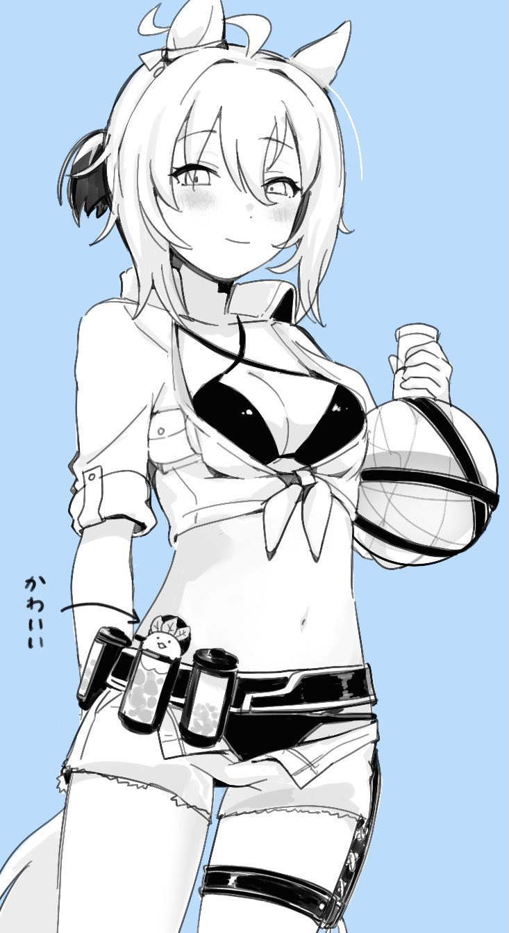 agnes tachyon and kii-kun (umamusume) drawn by kanako_(hmybrw)