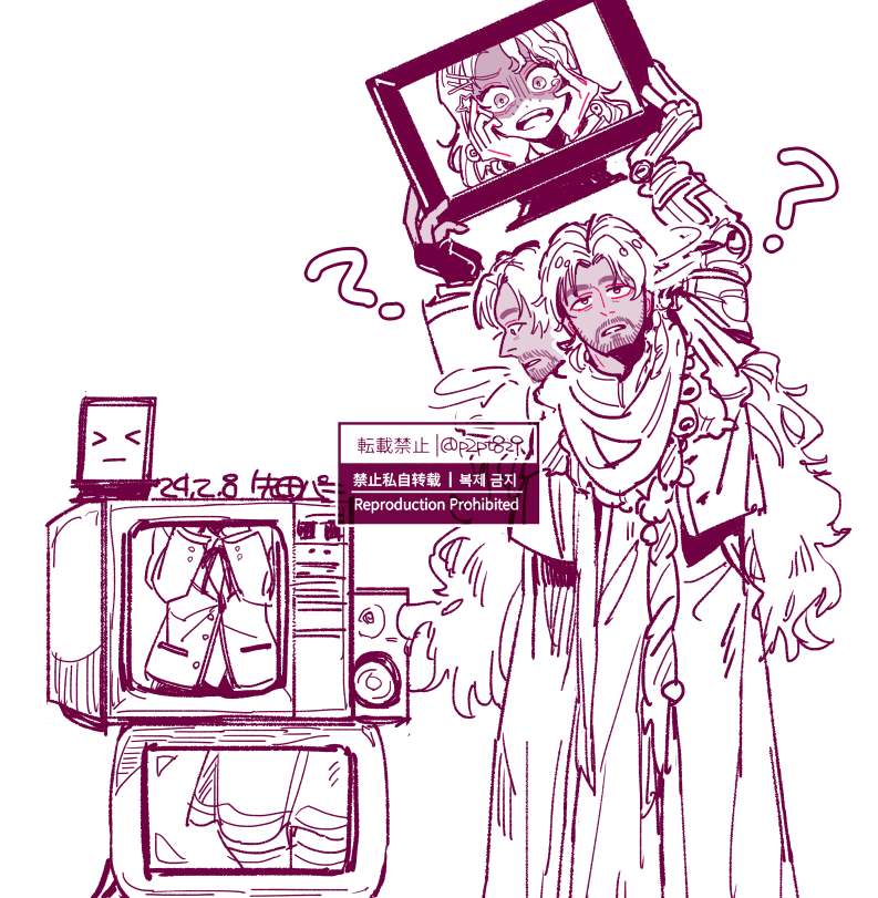 shamane and ttt (reverse:1999) drawn by sakita_pani