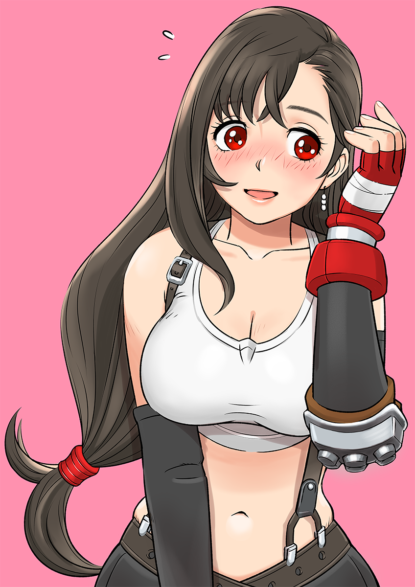 tifa lockhart (final fantasy and 1 more) drawn by shigenobu