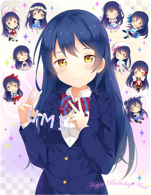 sonoda umi (love live! and 2 more) drawn by hitsukuya