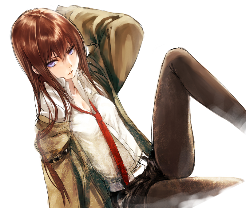 makise kurisu (science adventure and 1 more) drawn by makimura_shunsuke