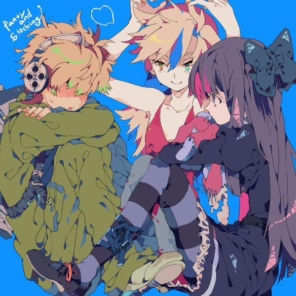 stocking, panty, and brief (panty & stocking with garterbelt) drawn by ren_(zero_second)