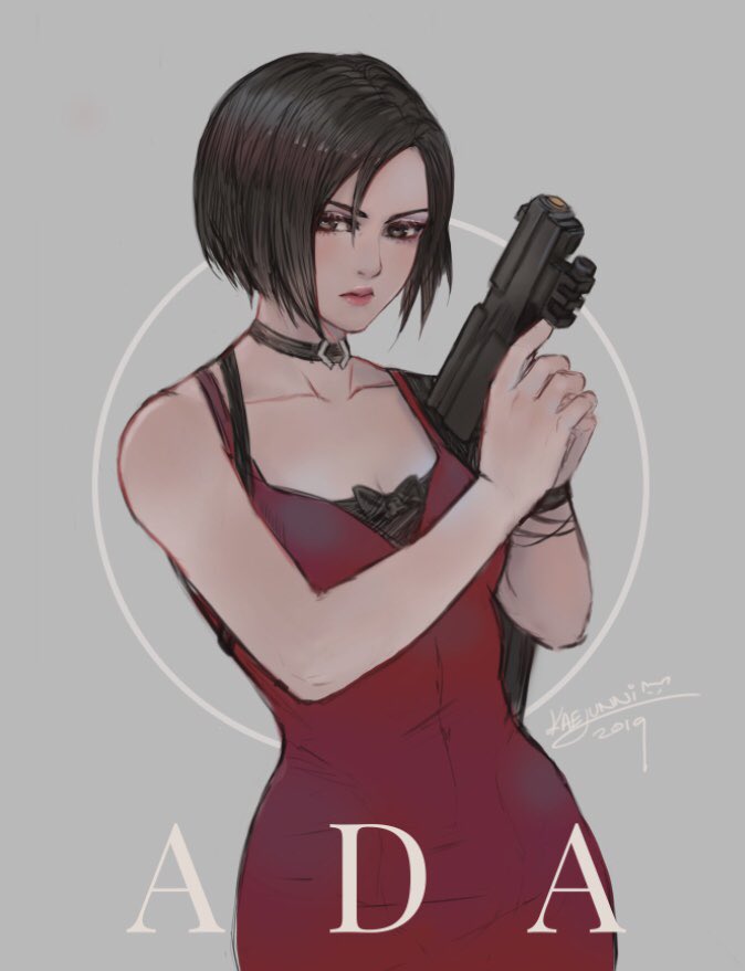 ada wong (resident evil and 1 more) drawn by kaejunni