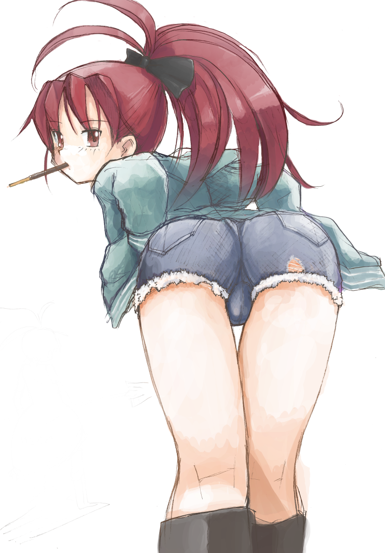 sakura kyoko (mahou shoujo madoka magica) drawn by karappa