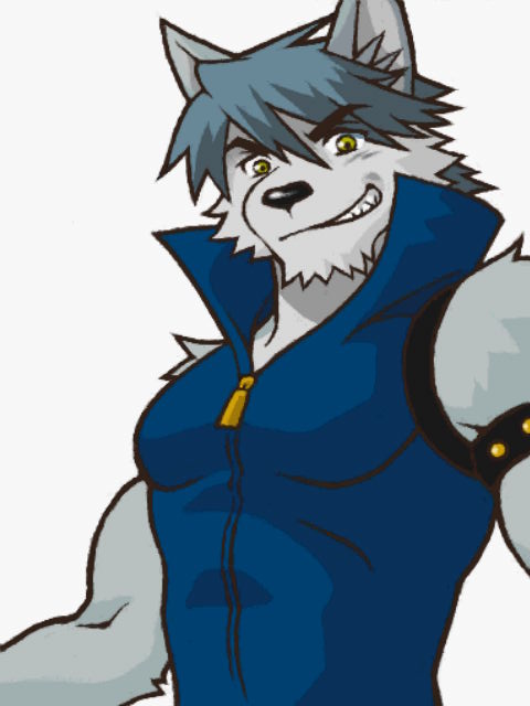 wolfrun and kouya aotsuki (precure and 2 more) drawn by shirako_(kirupi)
