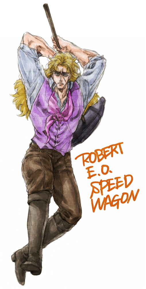 robert e. o. speedwagon (jojo no kimyou na bouken and 1 more) drawn by nkraae