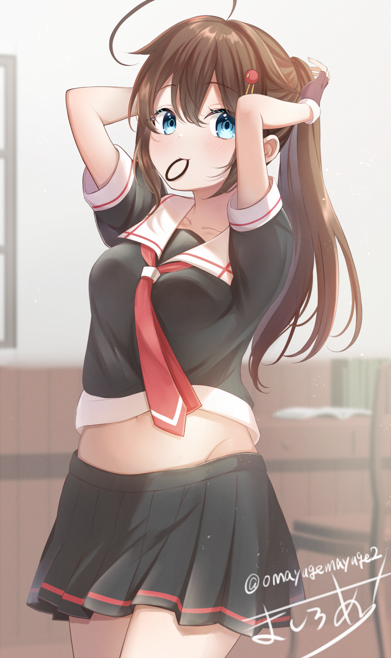 shigure and shigure kai ni (kantai collection) drawn by mashiro_aa