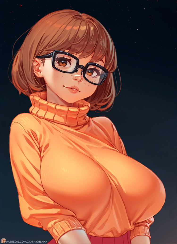 velma dinkley (scooby-doo) drawn by nikichen
