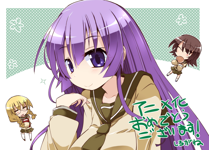 nishikawa youko, odagiri futaba, and hayama teru (sansha san'you) drawn by shirogane_(platinum)