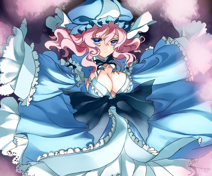 saigyouji yuyuko (touhou) drawn by cosmos_(the_crying_moon)