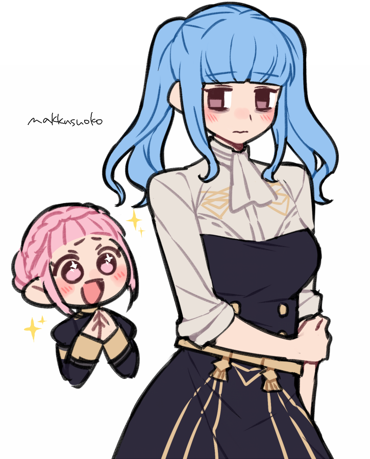 hilda valentine goneril and marianne von edmund (fire emblem and 1 more) drawn by do_m_kaeru