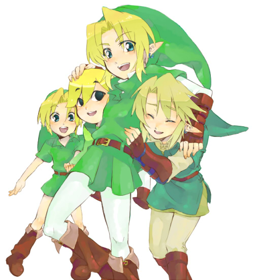 link, toon link, and young link (the legend of zelda and 3 more)